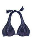 Underwire Bikini Top Ultramarine Blue Sequins