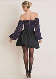 Sequin Off The Shoulder Top Multi