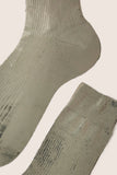 Ribbed Laminated Sock
