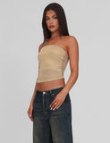 HARRIETT TUBE TOP GOLD