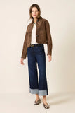 Crop Suede Jacket