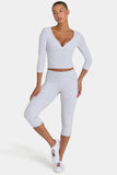 ButterCloud Capri Leggings in Grey Marl