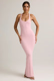 Modal Racerback Maxi Dress in Baby Pink
