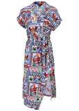 Side Tie Midi Dress Postcard Vacay