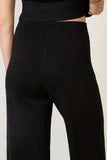 Ponte Knit Wide Leg Pant