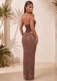 Mocha Muse Embellished Two Piece Brown