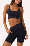 Define Luxe High Waist Biker Shorts in Black