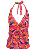Sicily Halter Tankini Top Tropical Jungle