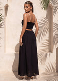 Call Back Cut Out Rope Detail Maxi Dress Black