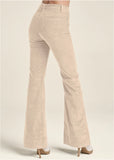 Corduroy Flared Pants Cream