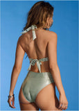 Shine Havana Bikini Bottom Silver Metallic