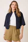 Collins Short Sleeve Bomber