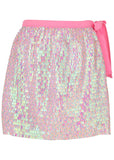 Glitz Cover Up Wrap Skirt Pink Multi