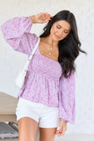 Darling Days Pink Floral And Gingham Top