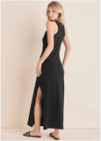 Tank Maxi Dress Jet Black
