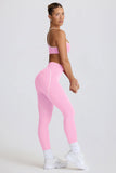 Soft Active Mid Rise Leggings in Baby Pink