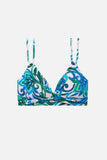 Clare Twist Underwire Bra Top Imperial Paisley