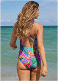 Barbados One Piece Swimsuit Purple Paradise