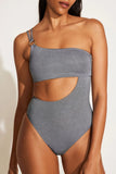 Cosmo One Shoulder One Piece Twilight Metallic