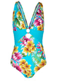 Barbados One Piece Swimsuit Highlighted Tropic