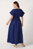 Coastal Poplin Elia Smocked Dress