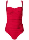 Ruched Bra One Piece Fiery Red