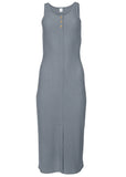 Henley Midi Dress Seafog