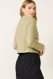 Torrence Collarless Varsity Blazer