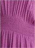 Short Sleeve Midi Dress Cattleya Orchid