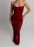 Rumour Has It Lace Maxi Dress Wine