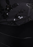 Dark Temptation Velvet Drape Mini Dress Black