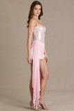 Embellished Lace Corset Mini Dress in Blossom