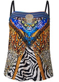 Bandeau Tankini Top Set Jungle Queen