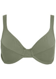 Full Coverage Bra Top Army Green