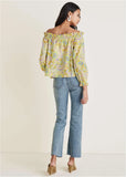 Off The Shoulder Top Candied Shortbread Paisley