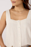 Stripe Square Neck Tank