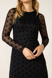 Brinley Mesh Polka Dot Midi Dress