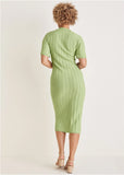 Pointelle Sweater Dress Mint