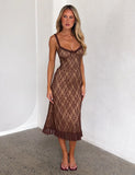 DEJA DRESS BROWN LACE