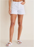 Naomi Denim Shorts White Denim