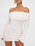 DIEDRE JUMPER DRESS WHITE CREAM