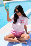 Chasing The Sun Light Pink Graphic Tee