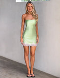 MILYANA MINI DRESS PISTACHIO