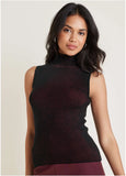 Plaited Tank Sweater Wine