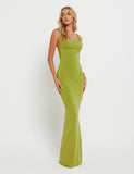 MORANA DRESS GREEN PASTEL GREEN