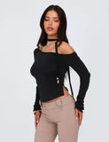 MIETTA TOP BLACK