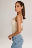 Modal Scoop Neck Tank Top in Ivory