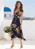 Floral Printed Dress Navy Multi