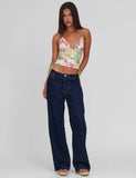 FINLEA TANKINI TOP PAISLEY BORDER