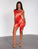 HAELO MINI DRESS SUNRISE GLITTER STRIPE